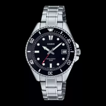 CASIO MDV10D1A1VDF Męski Zegarek Analogowy Kwarcowy 38.5mm Stal Nierdzewna