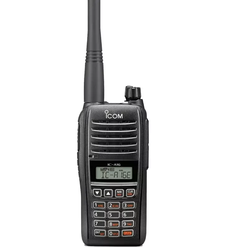ICOM IC-A16E Lotniczy Przenośny Transceiver z Bluetooth i Aktywną Redukcją Szumów