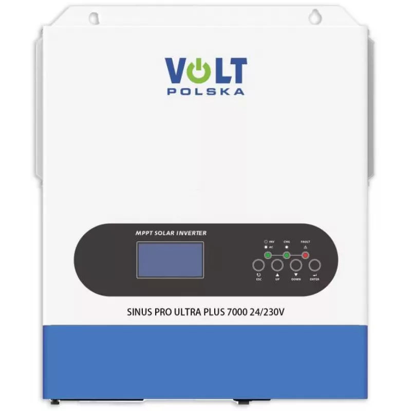 Volt Polska SinusPro ULTRA PLUS 7000 24/230V Solar Inverter Converter 3500/7000W Wi-Fi + 100A