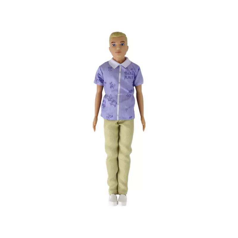 Lalka LEAN TOYS Chłopiec Paulo Koszula Blond Włosy