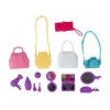 LEAN TOYS Anlily Zestaw Lalki z Torebkami Zestaw do Stylizacji