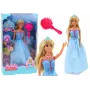 LEAN TOYS Anlily Mermaid Princess Blue Dress Brush Doll