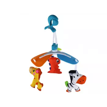 LEAN TOYS Karuzela dla dzieci, Klips z zwierzętami, Kolorowa