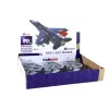 LEAN TOYS Samolot napędzany tarciem, czarny lub szary