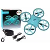 LEAN TOYS Zdalnie Sterowany Dron z Niebieskimi Światłami