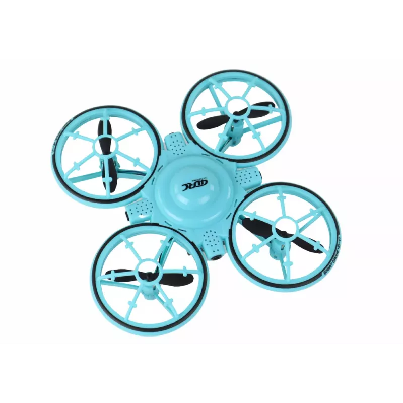 LEAN TOYS Zdalnie Sterowany Dron z Niebieskimi Światłami
