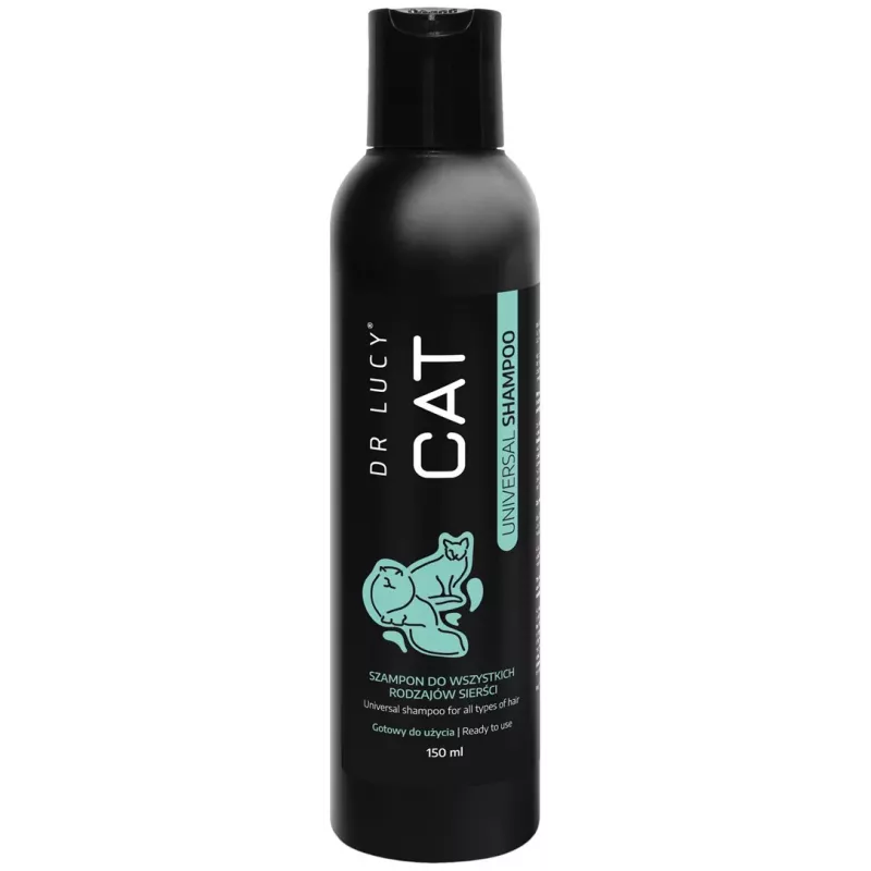 DR LUCY Cat Universal Shampoo 150 ml Delikatny, nawilżający szampon dla wszystkich typów sierści kota