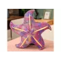 LEAN TOYS Mascot Pluszowa Gwiazda Morska Poduszka Fioletowa 45 cm
