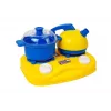 LEAN TOYS Zestaw plastikowych naczyń dla małego kucharza - 18 elementów akcesoria do zabawkowej kuchni
