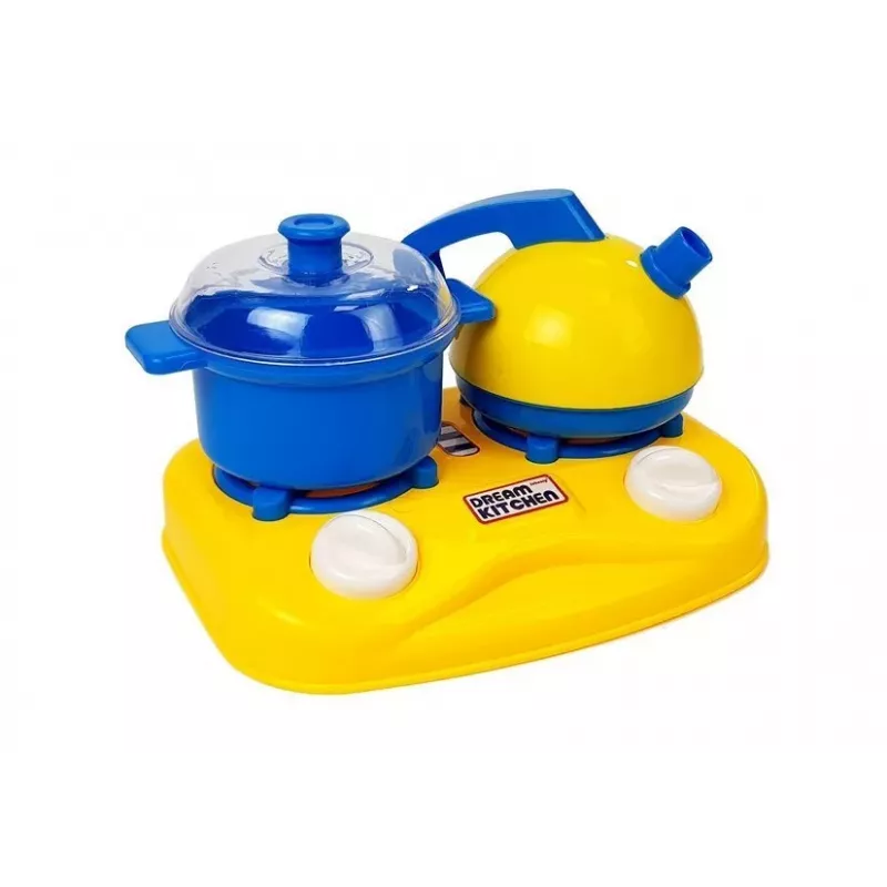 LEAN TOYS Zestaw plastikowych naczyń dla małego kucharza - 18 elementów akcesoria do zabawkowej kuchni