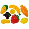 LEAN TOYS Zestaw plastikowych naczyń dla małego kucharza - 18 elementów akcesoria do zabawkowej kuchni