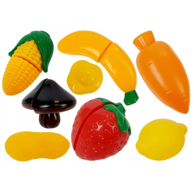 LEAN TOYS Zestaw plastikowych naczyń dla małego kucharza - 18 elementów akcesoria do zabawkowej kuchni