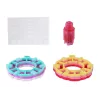 LEAN TOYS Zestaw do Paznokci Różowy Tipsy Naklejki Diamenty