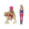 LEAN TOYS Anlily Zestaw Lalek z Dzieckiem i Kucykiem, Farmy Koni