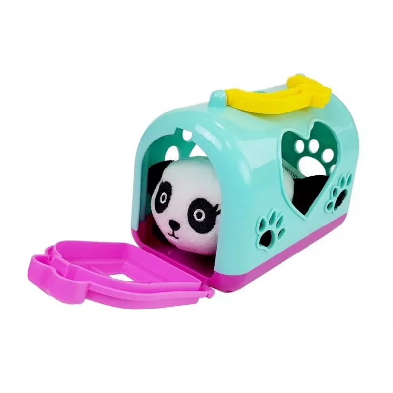 LEAN TOYS Little Panda z Transporterem Mascot Interaktywna Pluszowa Zabawka