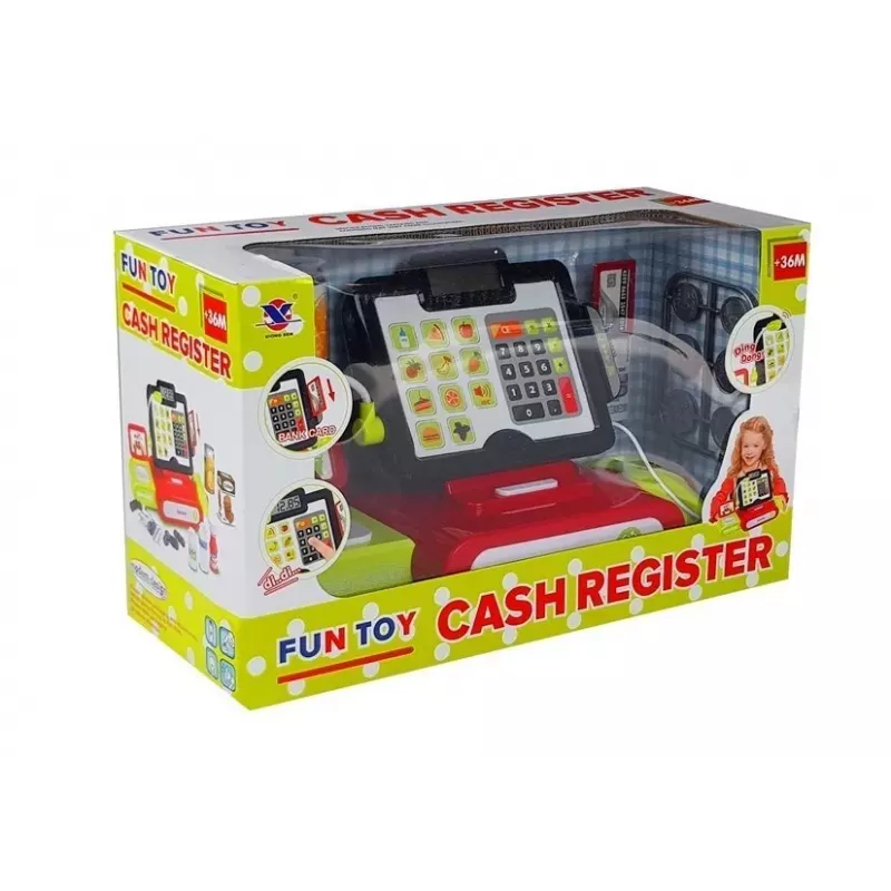 LEAN TOYS Kasa sklepowa z kalkulatorem dotykowym + akcesoria