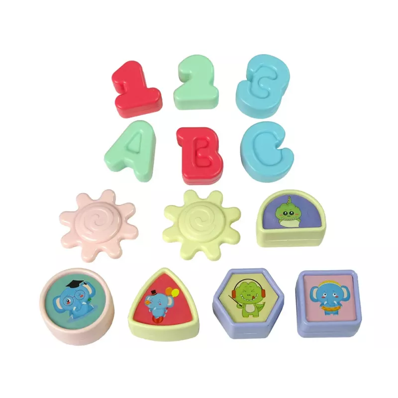 LEAN TOYS Interaktywny Sortownik Telefoniczny Uczący Kształtów Cyfr Pianino