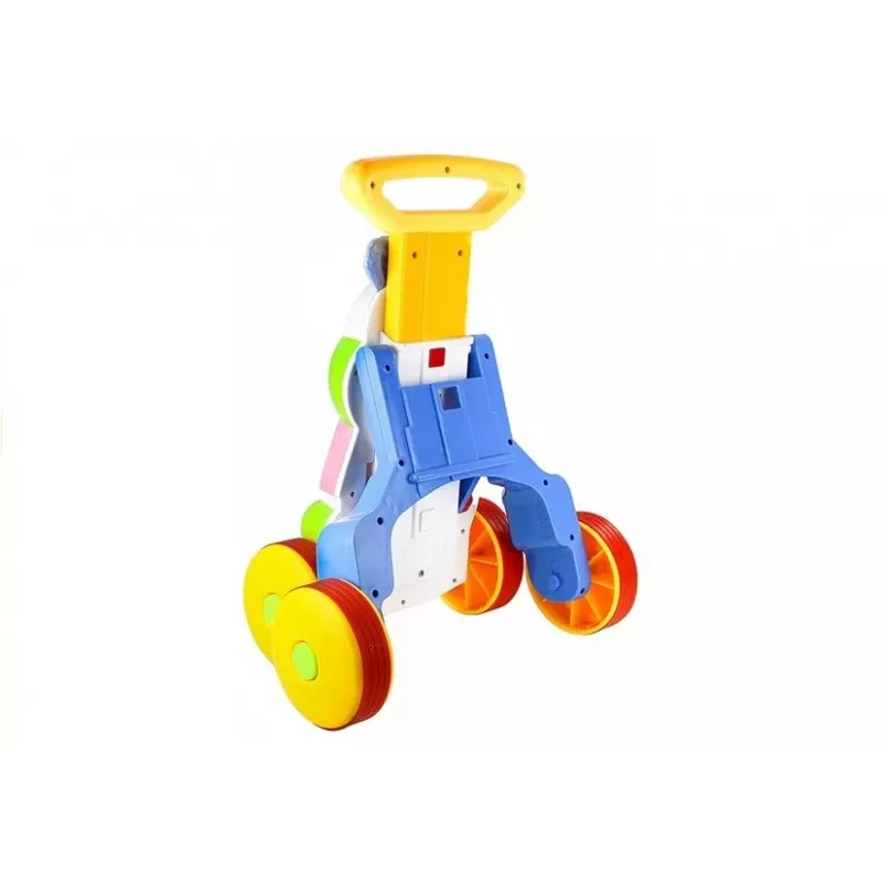 LEAN TOYS Pchacz dla niemowląt i małych dzieci Hipopotam Dźwięki Grzechotki Szeleszczące Lusterko