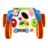LEAN TOYS Pchacz dla niemowląt i małych dzieci Hipopotam Dźwięki Grzechotki Szeleszczące Lusterko