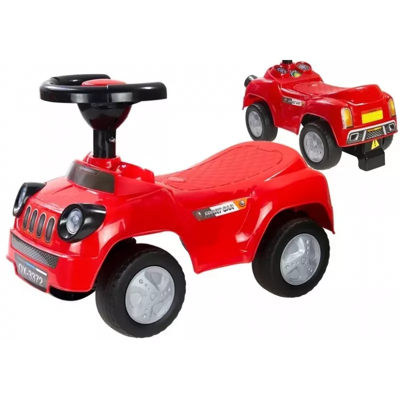 LEAN CARS Samochodzik jeździk dla maluchów Squeaker Sport Red