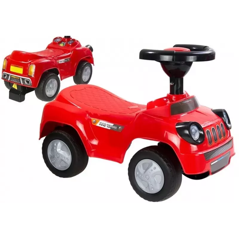 LEAN CARS Samochodzik jeździk dla maluchów Squeaker Sport Red