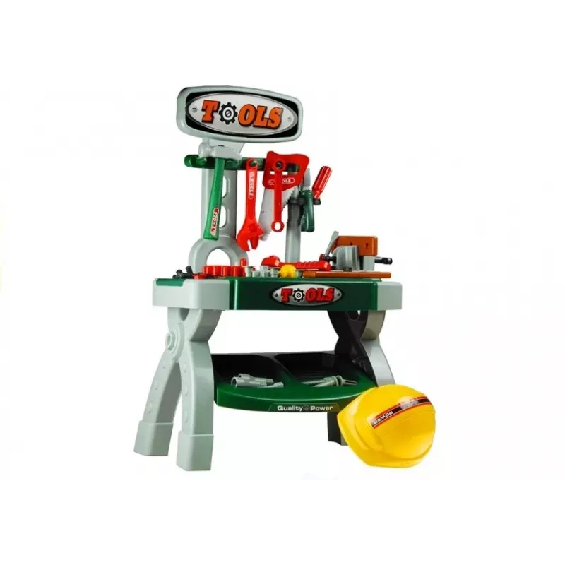 LEAN TOYS Warsztat dla dzieci z narzędziami i imadłem Zestaw do zabawy DIY