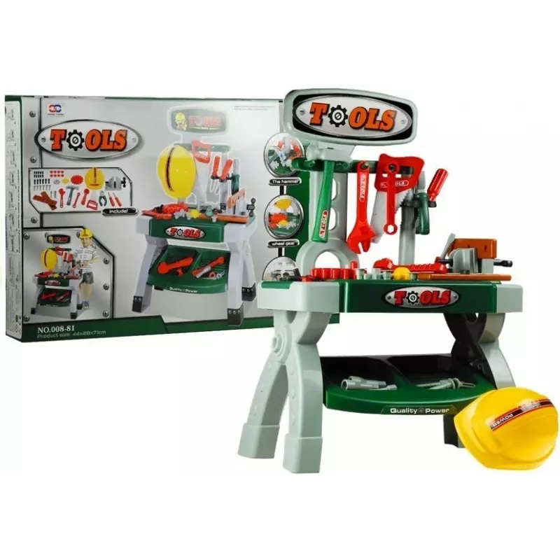 LEAN TOYS Warsztat dla dzieci z narzędziami i imadłem Zestaw do zabawy DIY