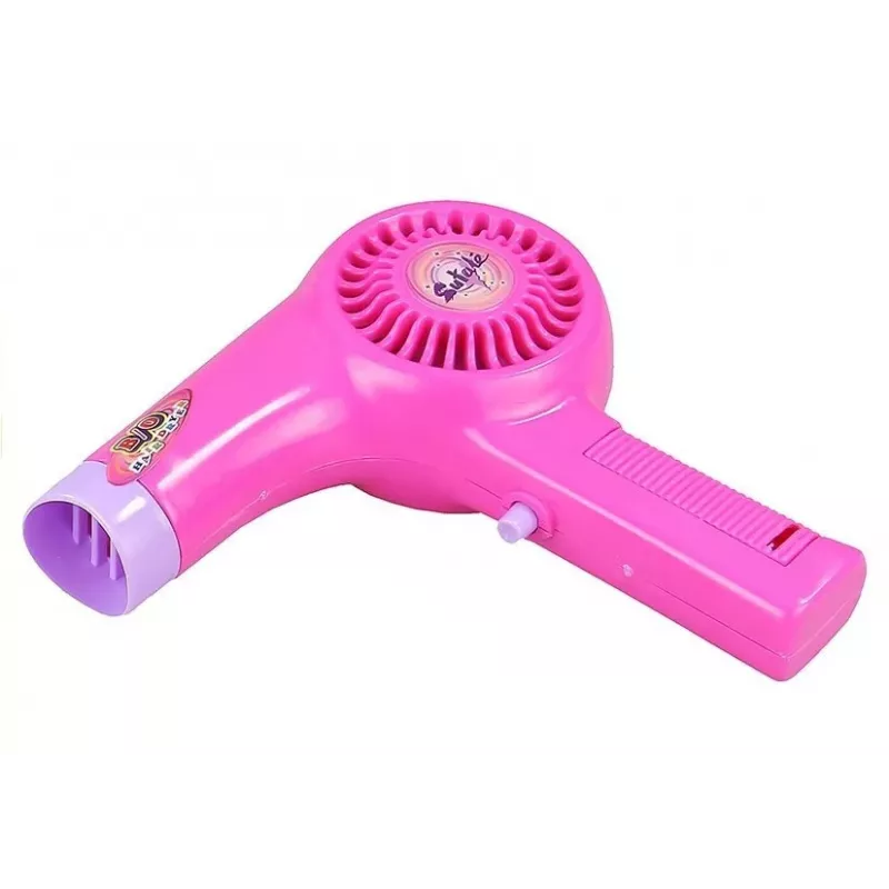 LEAN TOYS Zestaw do włosów dla dziewczynek Beauty Kit z realistyczną suszarką w torbie