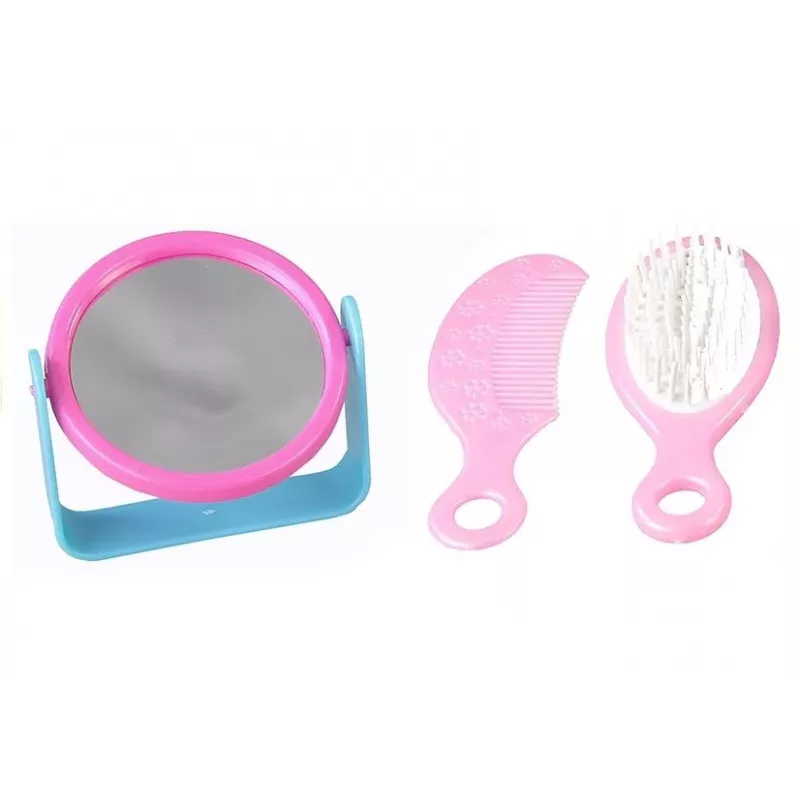 LEAN TOYS Zestaw do włosów dla dziewczynek Beauty Kit z realistyczną suszarką w torbie