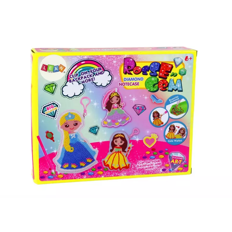 LEAN TOYS DIY Beads Set Princess Keychain Pocket