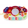 LEAN TOYS Organ Piano Edukacyjne Pianino z Dźwiękami Bębnów i Światłem