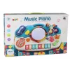 LEAN TOYS Organ Piano Edukacyjne Pianino z Dźwiękami Bębnów i Światłem