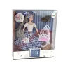 LEAN TOYS Baby Doll Emily Gray Hair Kitten Swing