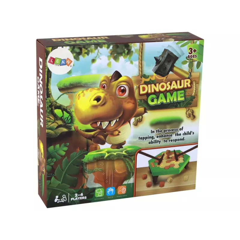 LEAN TOYS Family Arcade Game Dinosaur in Trouble Hammering