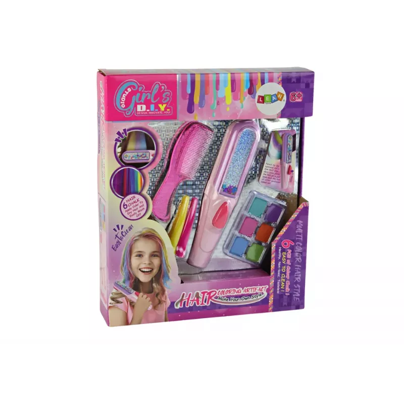 LEAN TOYS Zestaw do Malowania Włosów Akcesoria do Zestawu Urody