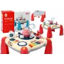 LEAN TOYS Interaktywny Stół Edukacyjny Panel Fortepian Dla Dzieci Kosmos Czerwony