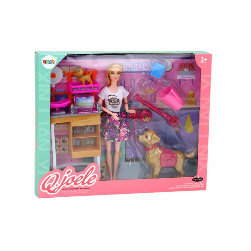 LEAN TOYS Zestaw Lalek z Akcesoriami Weterynaryjnymi dla Psów i Kotów