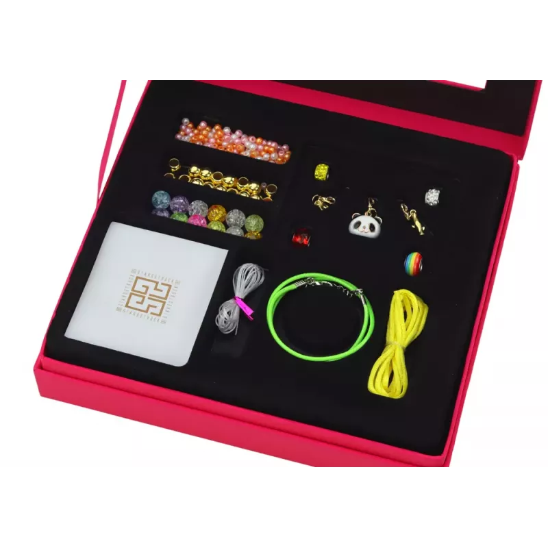 LEAN TOYS Zestaw do tworzenia biżuterii, bransoletek, koralików i zawieszek