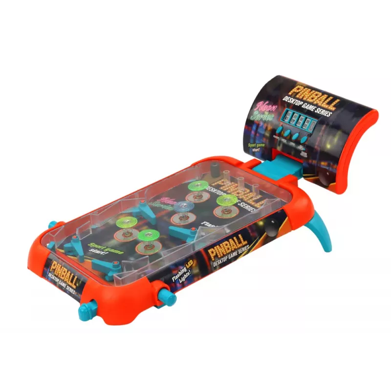 LEAN TOYS Pinball Arcade Game z diodami LED, dźwiękami i tablicą wyników