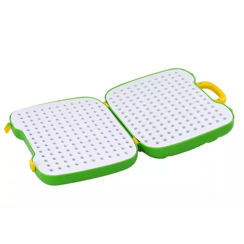 LEAN TOYS Walizka Stół Zestaw DIY Puzzle Klocki Dinozaur Śrubokręt 249 Elementów