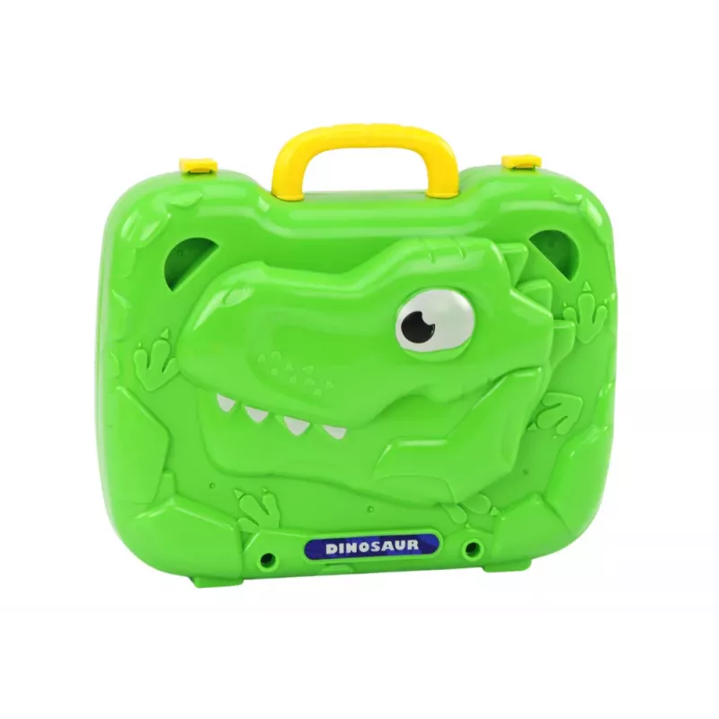 LEAN TOYS Walizka Stół Zestaw DIY Puzzle Klocki Dinozaur Śrubokręt 249 Elementów