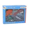 LEAN TOYS Zestaw figurek Zwierzęta Morskie Ryby Oceaniczne Kałamarnica 4 sztuki