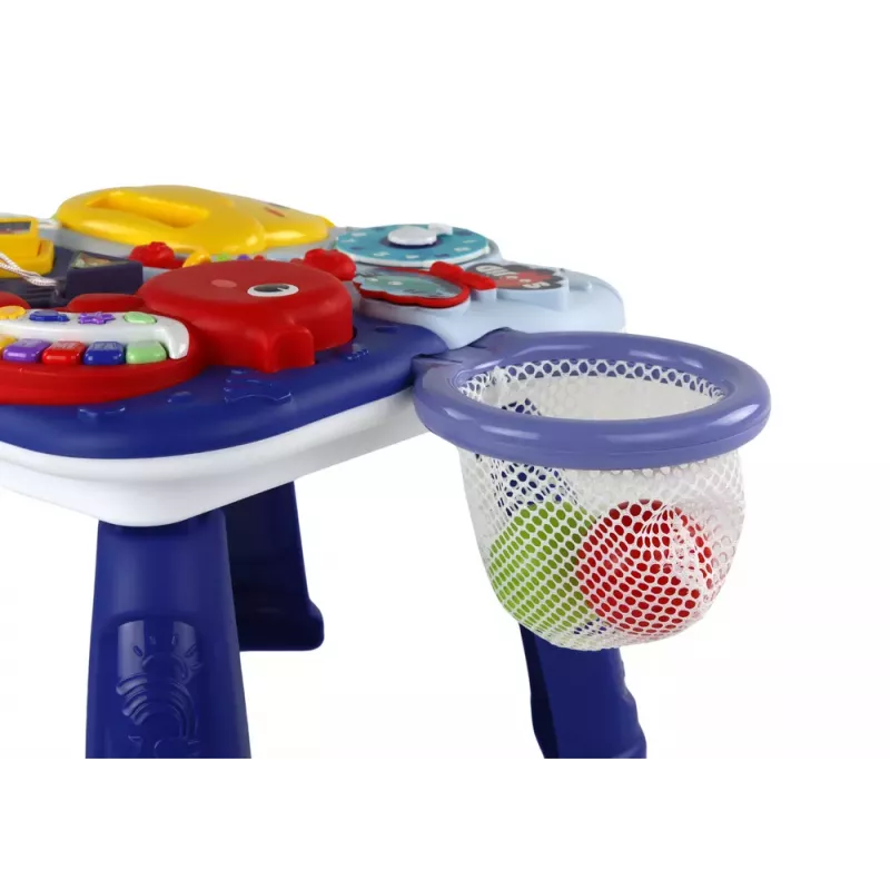 LEAN TOYS Educational Table 2in1 Sea Animals Basket Balls 32cm x 25.5cm x 23cm