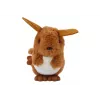 LEAN TOYS Jumping Kangaroo Wind-Up Plush Toy Decoration Brown