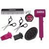 LEAN TOYS Zestaw Fryzjerski Salon Urody Fryzjer Suszarka 10 Elementów