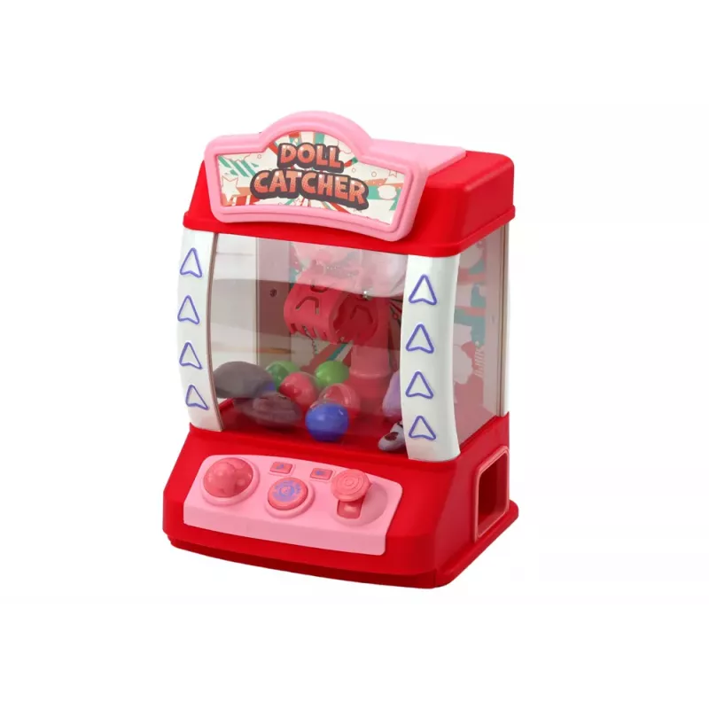 LEAN TOYS Mini Maszyna Do Łapania Lalek, Gadżetów, Pluszaków, Piłek - Różowy