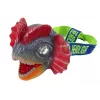 LEAN TOYS Latarka czołowa Dinozaur Regulowana opaska 3 diody LED