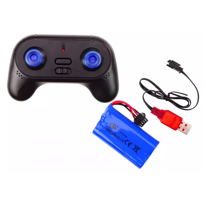 LEAN TOYS Duży terenowy zdalnie sterowany SUV 2.4G RC 1:6 Szary