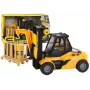 LEAN TOYS Żółta Wózek Widłowy 1:16 Ruchome Widły Dźwięki Światła