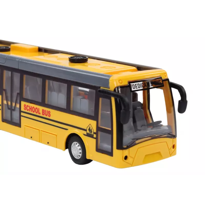 LEAN TOYS Autobus szkolny RC z przegubem 1:32 Żółty